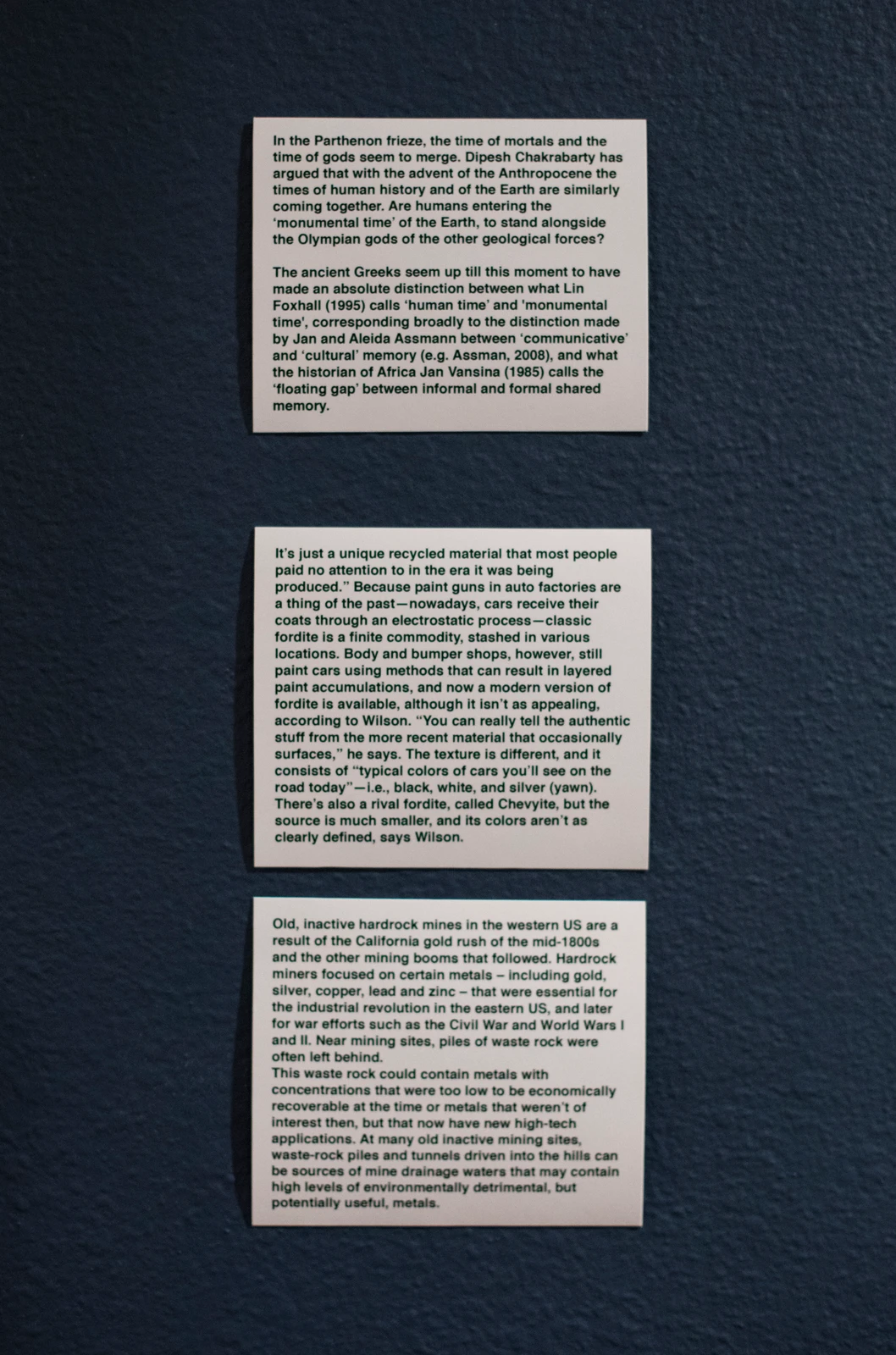 Luke Harnden - Wall Texts